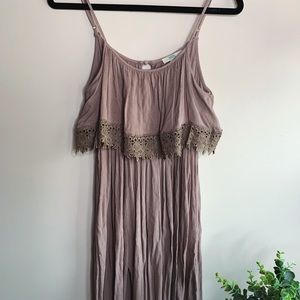 Adjustable straps maxi dress